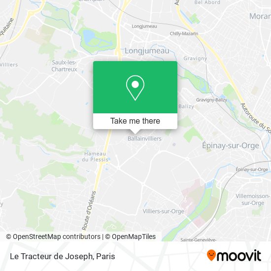 Mapa Le Tracteur de Joseph