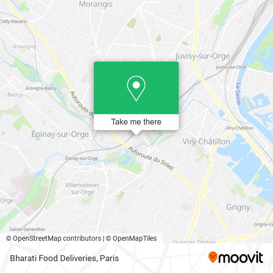 Bharati Food Deliveries map