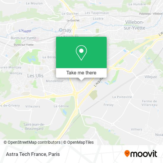 Mapa Astra Tech France