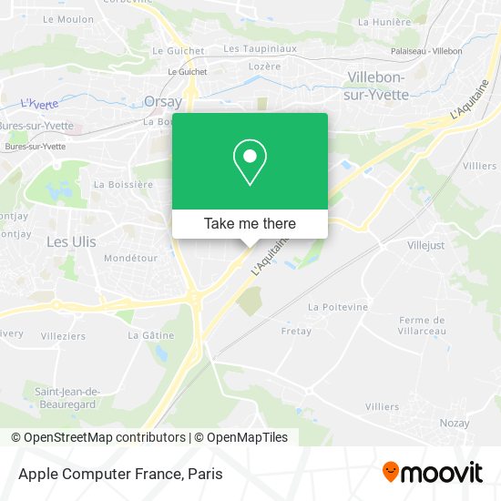 Mapa Apple Computer France