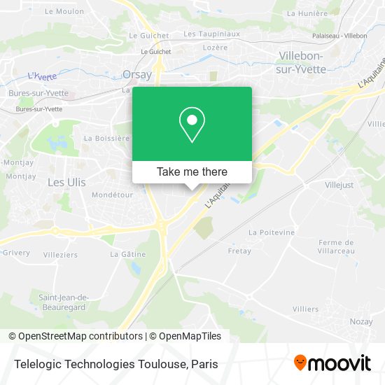 Mapa Telelogic Technologies Toulouse