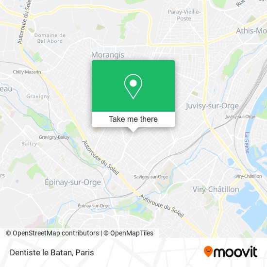 Dentiste le Batan map