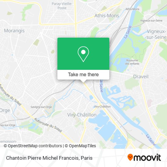 Mapa Chantoin Pierre Michel Francois