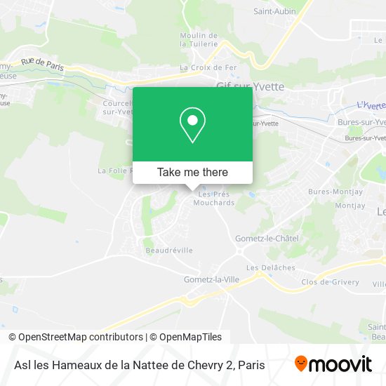 Mapa Asl les Hameaux de la Nattee de Chevry 2