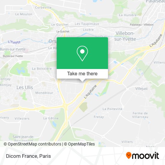 Mapa Dicom France