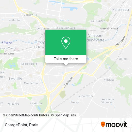 Mapa ChargePoint
