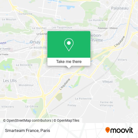 Mapa Smarteam France