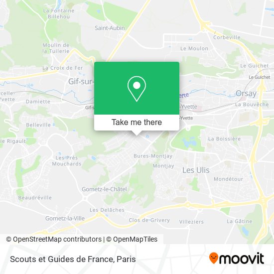 Scouts et Guides de France map