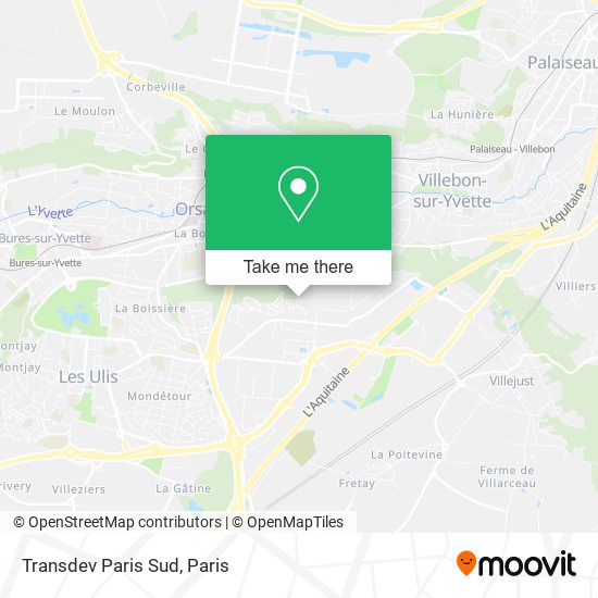 Mapa Transdev Paris Sud