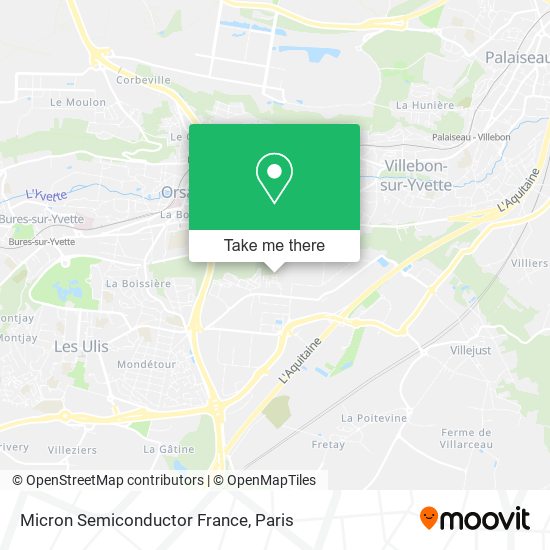 Micron Semiconductor France map