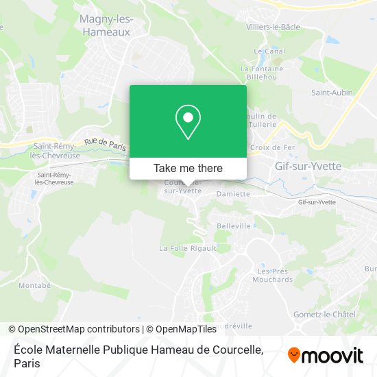 Mapa École Maternelle Publique Hameau de Courcelle