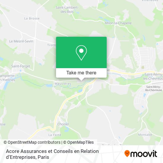 Acore Assurances et Conseils en Relation d'Entreprises map