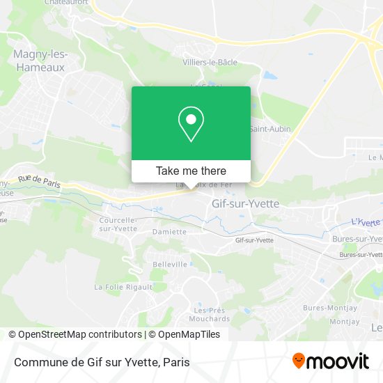 Mapa Commune de Gif sur Yvette