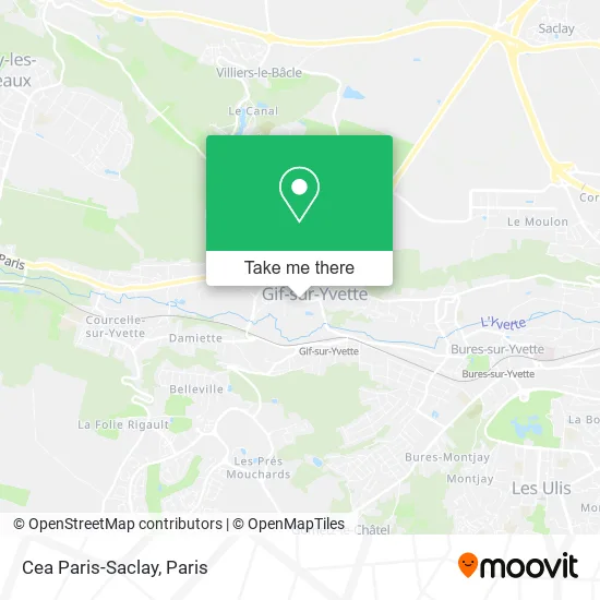 Cea Paris-Saclay map