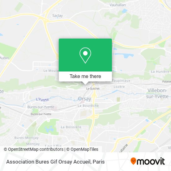 Association Bures Gif Orsay Accueil map