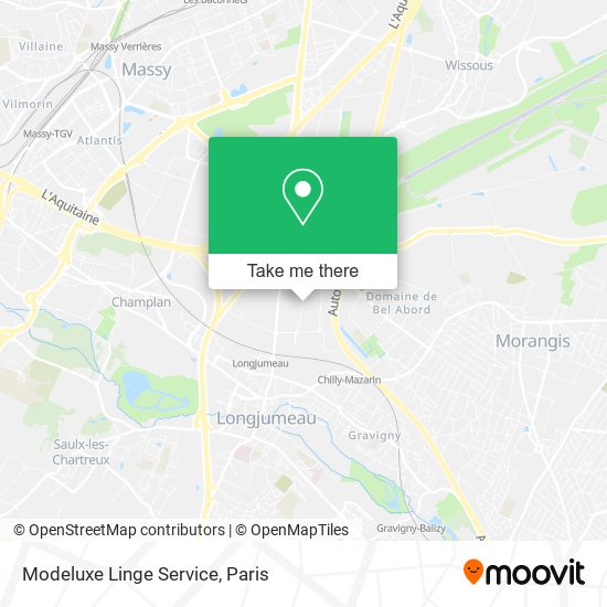 Modeluxe Linge Service map