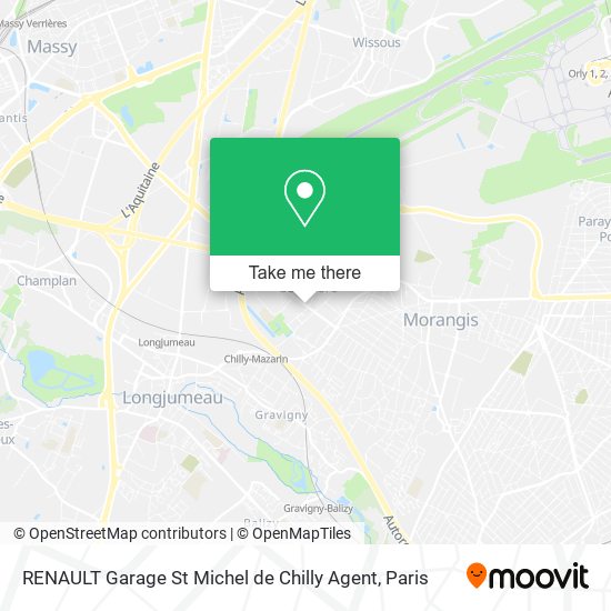 Mapa RENAULT Garage St Michel de Chilly Agent