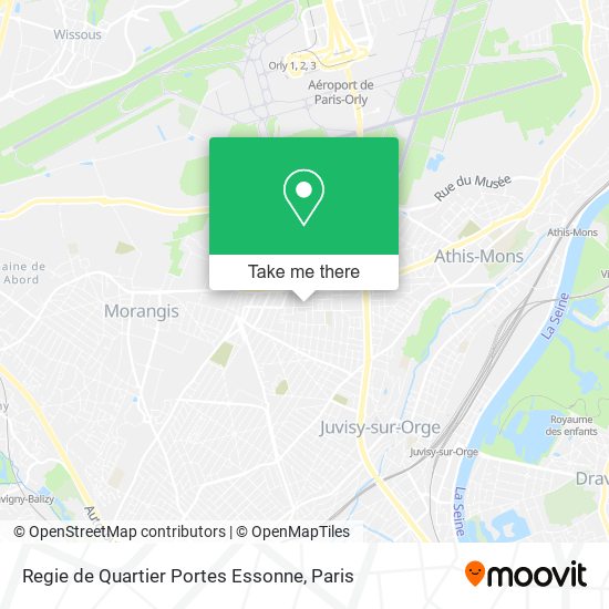 Mapa Regie de Quartier Portes Essonne