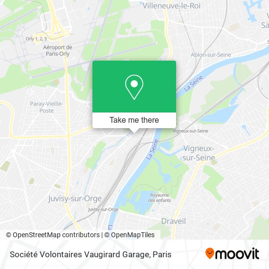 Mapa Société Volontaires Vaugirard Garage