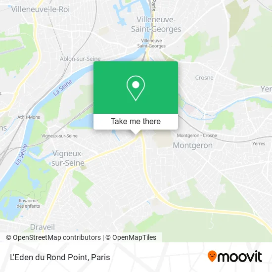 L'Eden du Rond Point map