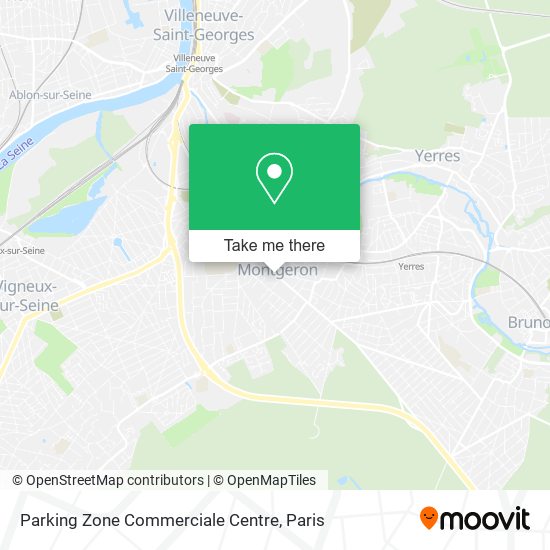 Parking Zone Commerciale Centre map