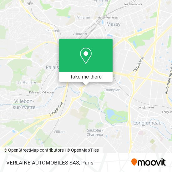 Mapa VERLAINE AUTOMOBILES SAS