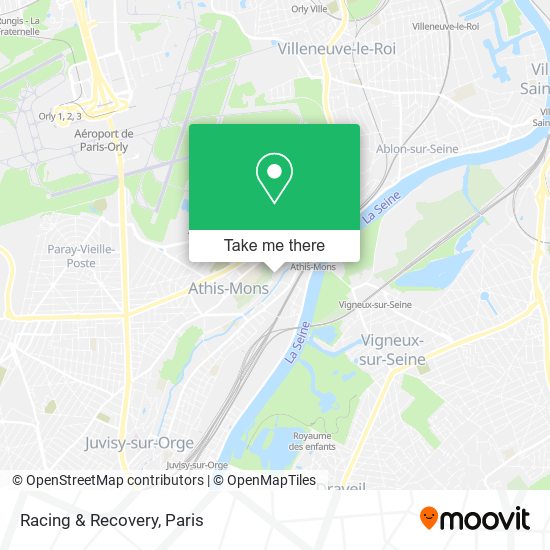 Racing & Recovery map