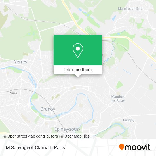 Mapa M.Sauvageot Clamart