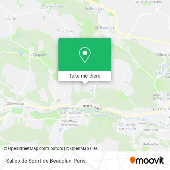 Mapa Salles de Sport de Beauplan