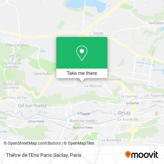 Mapa Thétre de l'Ens Paris-Saclay