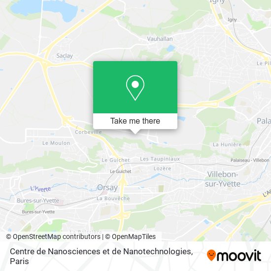 Centre de Nanosciences et de Nanotechnologies map