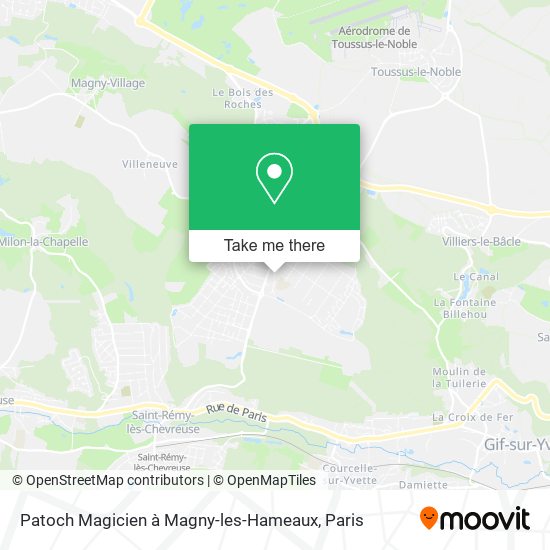 Mapa Patoch Magicien à Magny-les-Hameaux