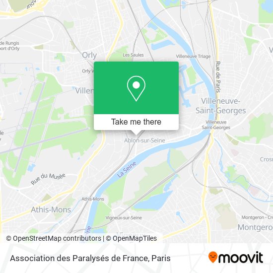 Mapa Association des Paralysés de France