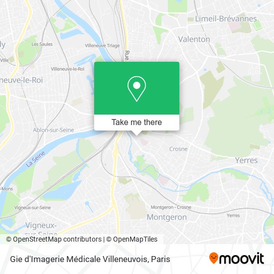 Mapa Gie d'Imagerie Médicale Villeneuvois