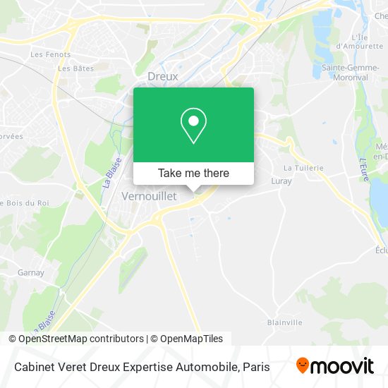 Cabinet Veret Dreux Expertise Automobile map