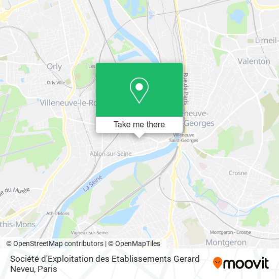 Mapa Société d'Exploitation des Etablissements Gerard Neveu