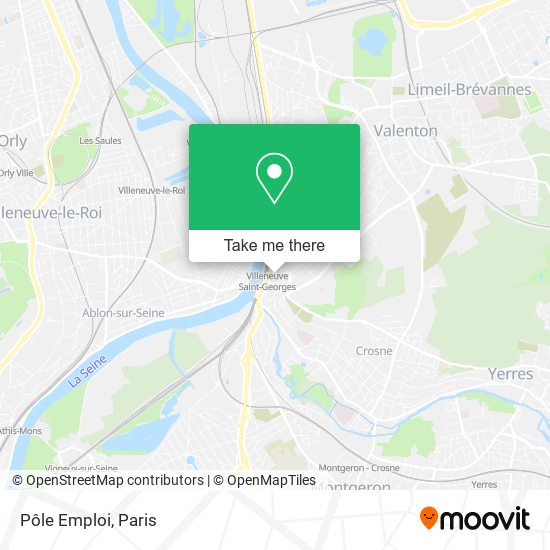 Pôle Emploi map