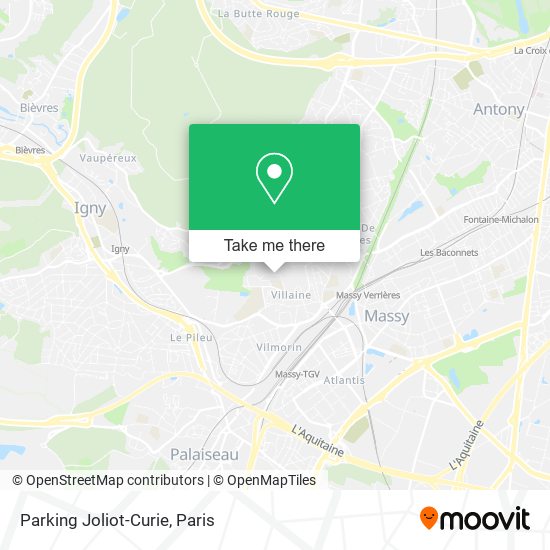 Parking Joliot-Curie map