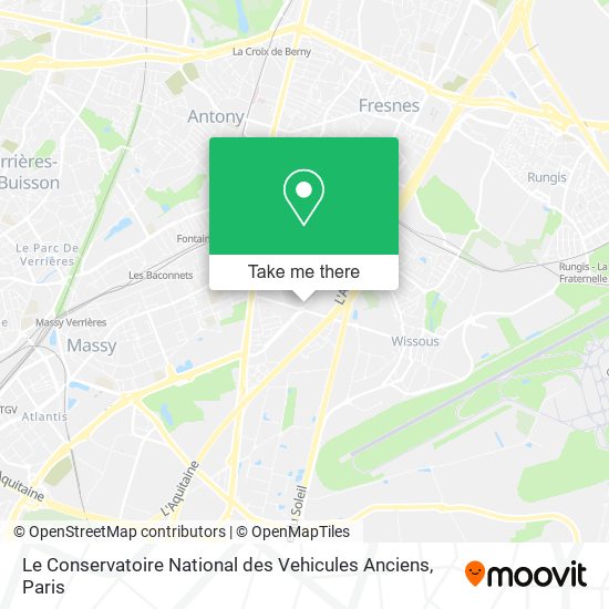 Mapa Le Conservatoire National des Vehicules Anciens