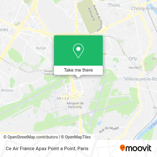 Ce Air France Apax Point a Point map