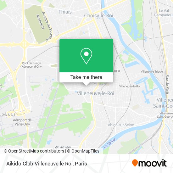 Aikido Club Villeneuve le Roi map