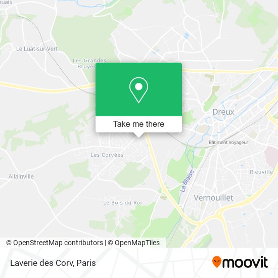 Laverie des Corv map