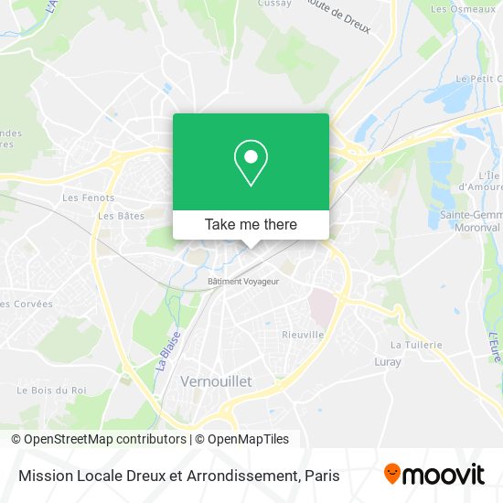 Mission Locale Dreux et Arrondissement map