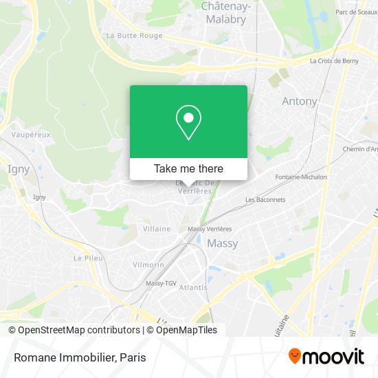 Romane Immobilier map