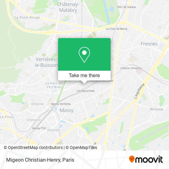 Mapa Migeon Christian-Henry