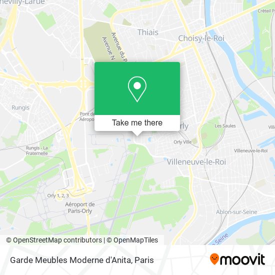Garde Meubles Moderne d'Anita map