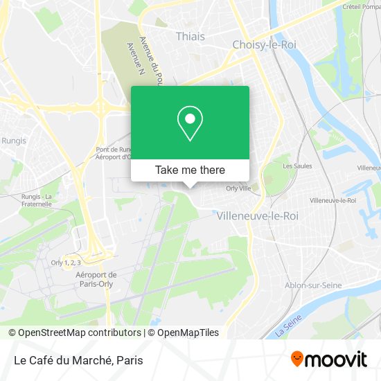 Mapa Le Café du Marché