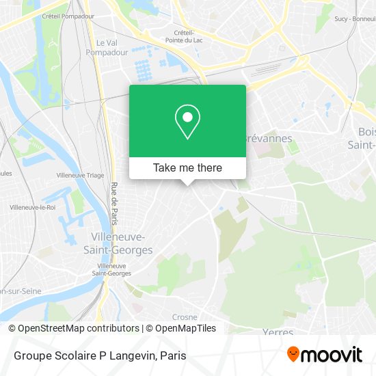 Groupe Scolaire P Langevin map