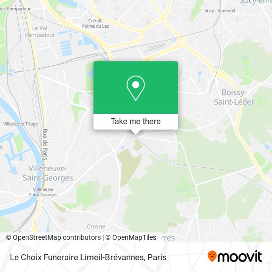 Le Choix Funeraire Limeil-Brévannes map