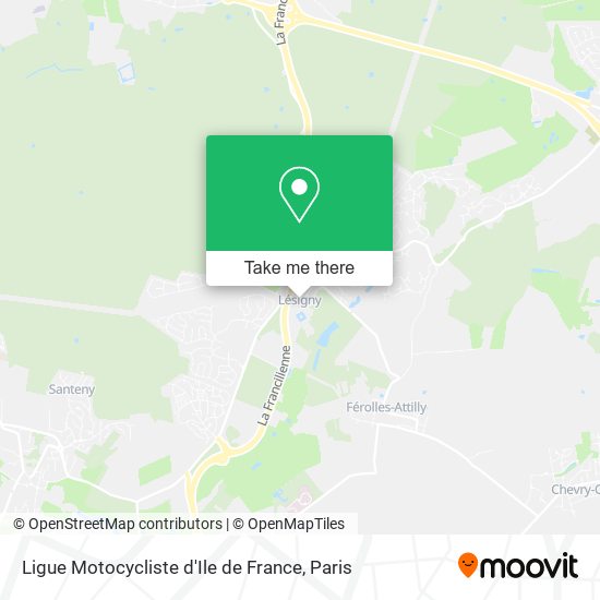 Ligue Motocycliste d'Ile de France map